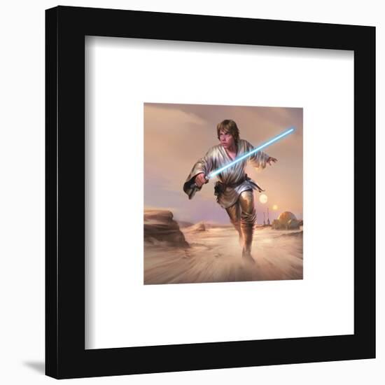 Gallery Pops Star Wars: Saga - Moments Edge Luke Skywalker Wall Art-Trends International-Framed Gallery Pops