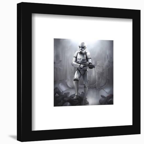 Gallery Pops Star Wars: Saga - Moments Edge Stormtrooper Wall Art-Trends International-Framed Gallery Pops