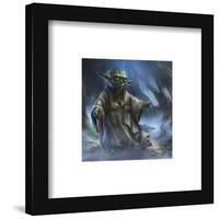 Gallery Pops Star Wars: Saga - Moments Edge Yoda Force Wall Art-Trends International-Framed Gallery Pops