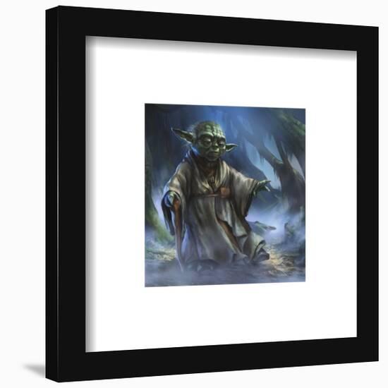 Gallery Pops Star Wars: Saga - Moments Edge Yoda Force Wall Art-Trends International-Framed Gallery Pops