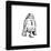 Gallery Pops Star Wars: Saga - Monochrome R2-D2 Wall Art-Trends International-Framed Gallery Pops