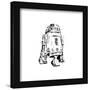 Gallery Pops Star Wars: Saga - Monochrome R2-D2 Wall Art-Trends International-Framed Gallery Pops