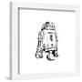 Gallery Pops Star Wars: Saga - Monochrome R2-D2 Wall Art-Trends International-Framed Gallery Pops