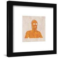 Gallery Pops Star Wars: Saga - Neutral Abstract C-3PO Wall Art-Trends International-Framed Gallery Pops