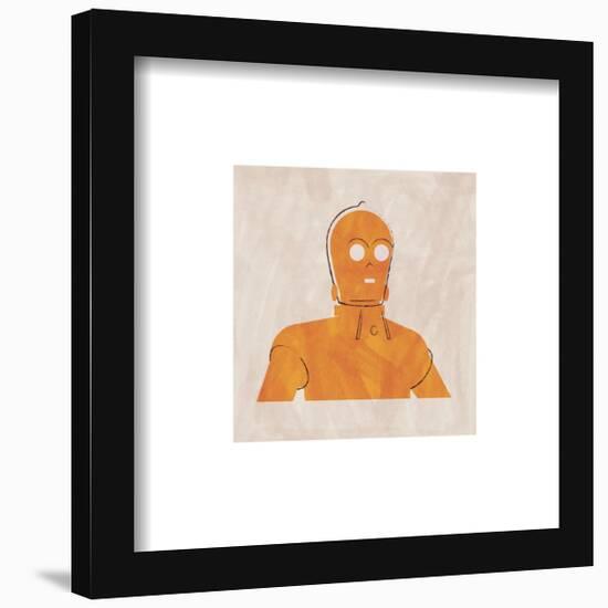 Gallery Pops Star Wars: Saga - Neutral Abstract C-3PO Wall Art-Trends International-Framed Gallery Pops