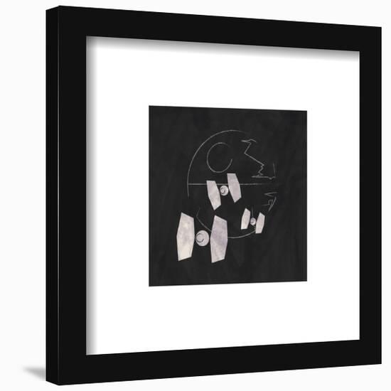 Gallery Pops Star Wars: Saga - Neutral Abstract Death Star Wall Art-Trends International-Framed Gallery Pops