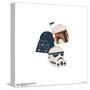 Gallery Pops Star Wars: Saga - Neutral Abstract Helmets Wall Art-Trends International-Stretched Canvas