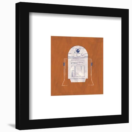 Gallery Pops Star Wars: Saga - Neutral Abstract R2-D2 Wall Art-Trends International-Framed Gallery Pops