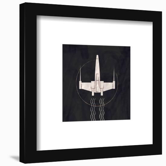 Gallery Pops Star Wars: Saga - Neutral Abstract X-Wing Fighter Wall Art-Trends International-Framed Gallery Pops