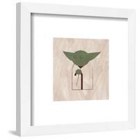 Gallery Pops Star Wars: Saga - Neutral Abstract Yoda Wall Art-Trends International-Framed Gallery Pops