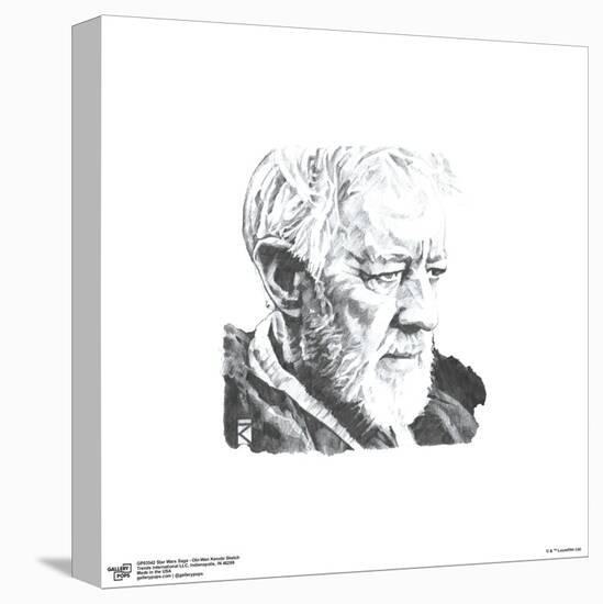 Gallery Pops Star Wars: Saga - Obi-Wan Kenobi Sketch Wall Art-Trends International-Stretched Canvas