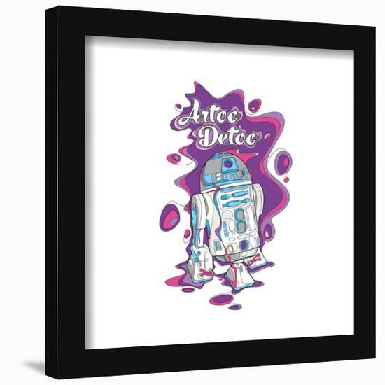 Gallery Pops Star Wars: Saga - Pop 70s Artoo-Detoo Wall Art-Trends International-Framed Gallery Pops