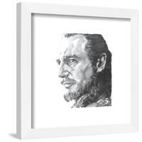 Gallery Pops Star Wars: Saga - Qui-Gon Jinn Sketch Wall Art-Trends International-Framed Gallery Pops