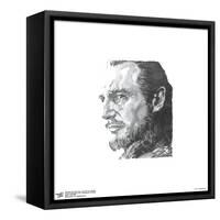 Gallery Pops Star Wars: Saga - Qui-Gon Jinn Sketch Wall Art-Trends International-Framed Stretched Canvas