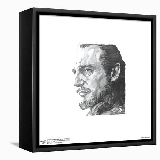 Gallery Pops Star Wars: Saga - Qui-Gon Jinn Sketch Wall Art-Trends International-Framed Stretched Canvas