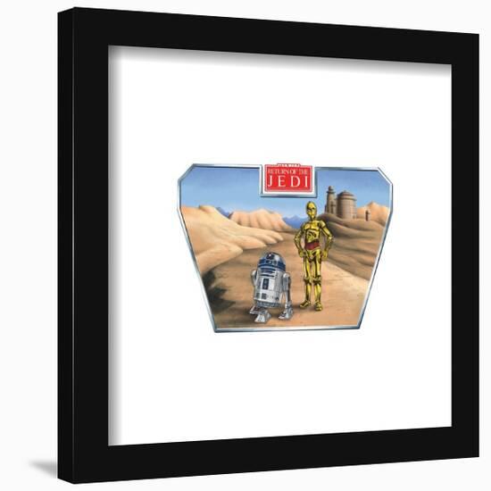 Gallery Pops Star Wars: Saga - Return of the Jedi C-3PO and R2-D2 Wall Art-Trends International-Framed Gallery Pops