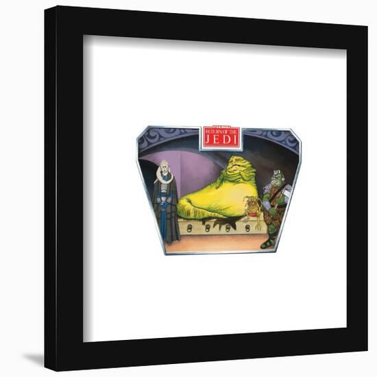 Gallery Pops Star Wars: Saga - Return of the Jedi Jabba The Hutt Wall Art-Trends International-Framed Gallery Pops