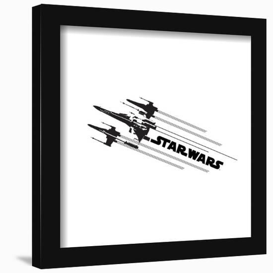 Gallery Pops Star Wars: Saga - Star Wars X-Wing Logo Wall Art-Trends International-Framed Gallery Pops