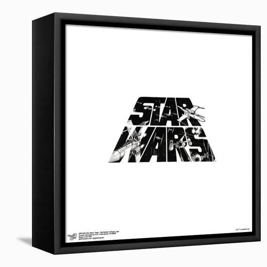 Gallery Pops Star Wars: Saga - Starfighter Collage Logo Wall Art-Trends International-Framed Stretched Canvas