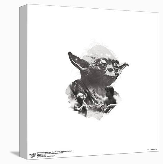 Gallery Pops Star Wars: Saga - Yoda Artistic Atmosphere Portrait Wall Art-Trends International-Stretched Canvas