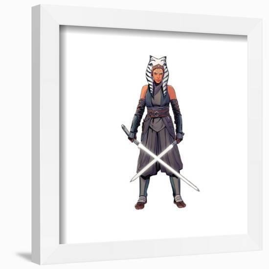 Gallery Pops Star Wars: The Mandalorian - Ahsoka Tano - Dual Lightsabers Wall Art-Trends International-Framed Gallery Pops