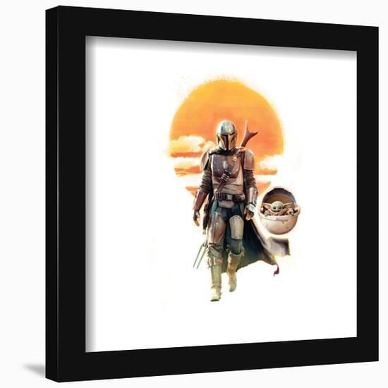 Gallery Pops Star Wars: The Mandalorian - Desert Sun Wall Art-Trends International-Framed Gallery Pops