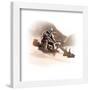 Gallery Pops Star Wars: The Mandalorian - Din Djarin - Desert Speeder Wall Art-Trends International-Framed Gallery Pops