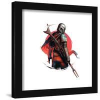 Gallery Pops Star Wars: The Mandalorian - Din Djarin - Red Sun Wall Art-Trends International-Framed Gallery Pops