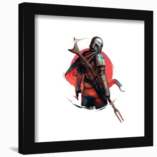 Gallery Pops Star Wars: The Mandalorian - Din Djarin - Red Sun Wall Art-Trends International-Framed Gallery Pops