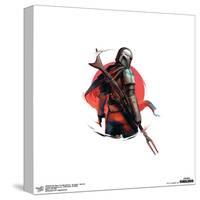 Gallery Pops Star Wars: The Mandalorian - Din Djarin - Red Sun Wall Art-Trends International-Stretched Canvas