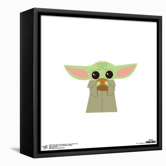 Gallery Pops Star Wars: The Mandalorian - Grogu - Dinner Time Wall Art-Trends International-Framed Stretched Canvas