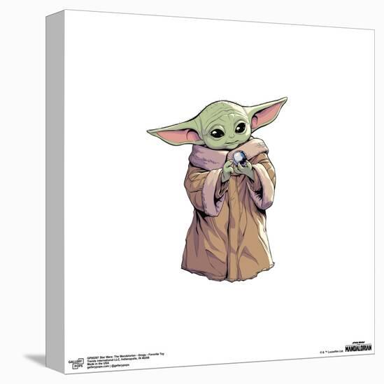 Gallery Pops Star Wars: The Mandalorian - Grogu - Favorite Toy Wall Art-Trends International-Stretched Canvas