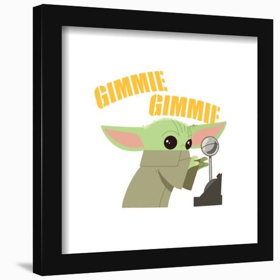 Gallery Pops Star Wars: The Mandalorian - Grogu - Gimmie Wall Art-Trends International-Framed Gallery Pops