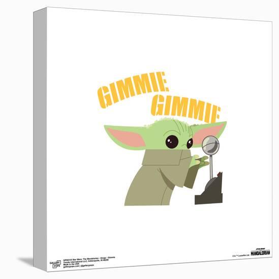 Gallery Pops Star Wars: The Mandalorian - Grogu - Gimmie Wall Art-Trends International-Stretched Canvas
