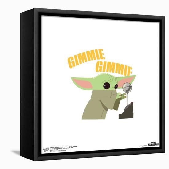Gallery Pops Star Wars: The Mandalorian - Grogu - Gimmie Wall Art-Trends International-Framed Stretched Canvas