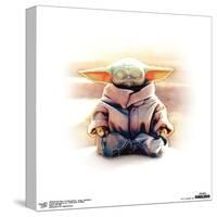 Gallery Pops Star Wars: The Mandalorian - Grogu - Meditation Wall Art-Trends International-Stretched Canvas