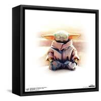 Gallery Pops Star Wars: The Mandalorian - Grogu - Meditation Wall Art-Trends International-Framed Stretched Canvas