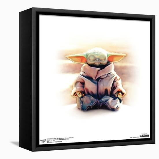 Gallery Pops Star Wars: The Mandalorian - Grogu - Meditation Wall Art-Trends International-Framed Stretched Canvas