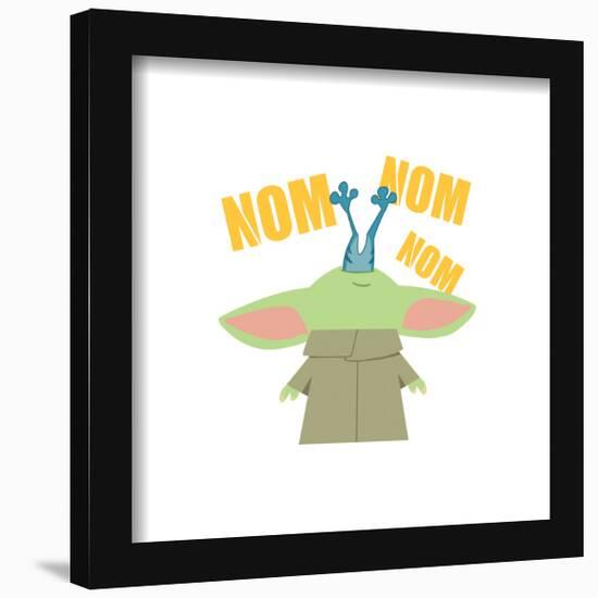 Gallery Pops Star Wars: The Mandalorian - Grogu - Nom Nom Nom Wall Art-Trends International-Framed Gallery Pops