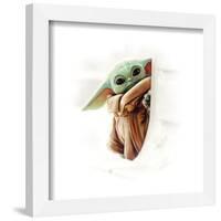 Gallery Pops Star Wars: The Mandalorian - Grogu - Peeking Around Wall Art-Trends International-Framed Gallery Pops