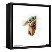 Gallery Pops Star Wars: The Mandalorian - Grogu - Peeking Around Wall Art-Trends International-Framed Stretched Canvas