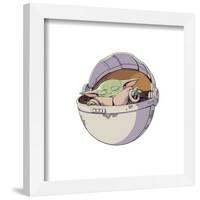 Gallery Pops Star Wars: The Mandalorian - Grogu - Sleeping Pod Wall Art-Trends International-Framed Gallery Pops