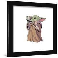 Gallery Pops Star Wars: The Mandalorian - Grogu - Soup Bowl Wall Art-Trends International-Framed Gallery Pops