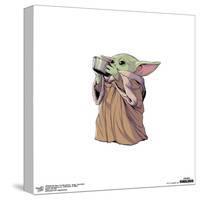 Gallery Pops Star Wars: The Mandalorian - Grogu - Soup Bowl Wall Art-Trends International-Stretched Canvas