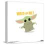 Gallery Pops Star Wars: The Mandalorian - Grogu - Wait For Me Wall Art-Trends International-Stretched Canvas