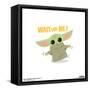 Gallery Pops Star Wars: The Mandalorian - Grogu - Wait For Me Wall Art-Trends International-Framed Stretched Canvas