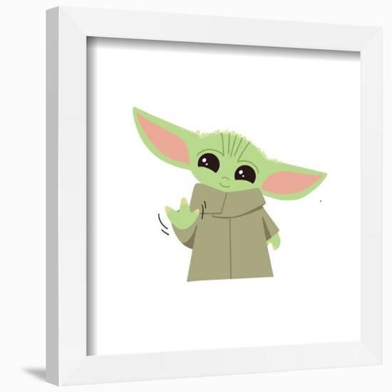 Gallery Pops Star Wars: The Mandalorian - Grogu - Wave Wall Art-Trends International-Framed Gallery Pops