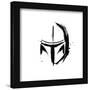 Gallery Pops Star Wars: The Mandalorian - Grunge - Mando Helmet Wall Art-Trends International-Framed Gallery Pops