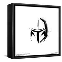 Gallery Pops Star Wars: The Mandalorian - Grunge - Mando Helmet Wall Art-Trends International-Framed Stretched Canvas