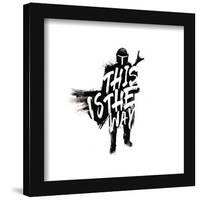 Gallery Pops Star Wars: The Mandalorian - Grunge - This is the Way Wall Art-Trends International-Framed Gallery Pops